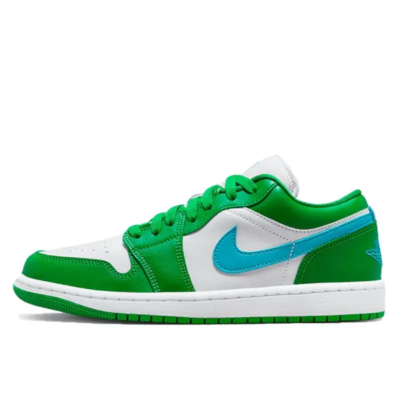 Air Jordan 1 Low Lucky Green Aquatone