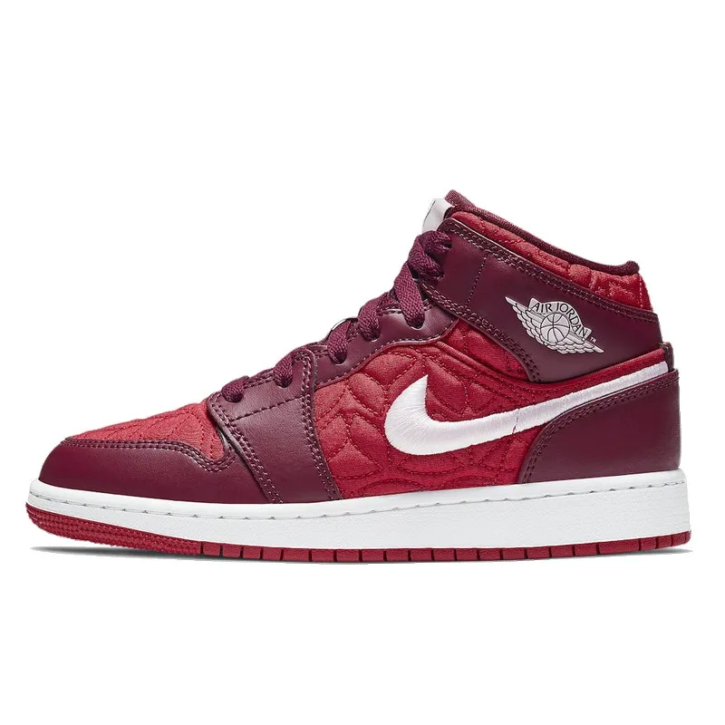 Air Jordan 1 Mid SE Red Quilt