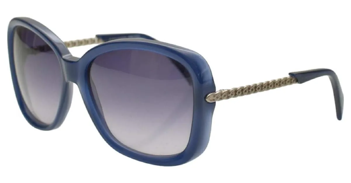 Alexander Mcqueen Gafas de sol Azul 