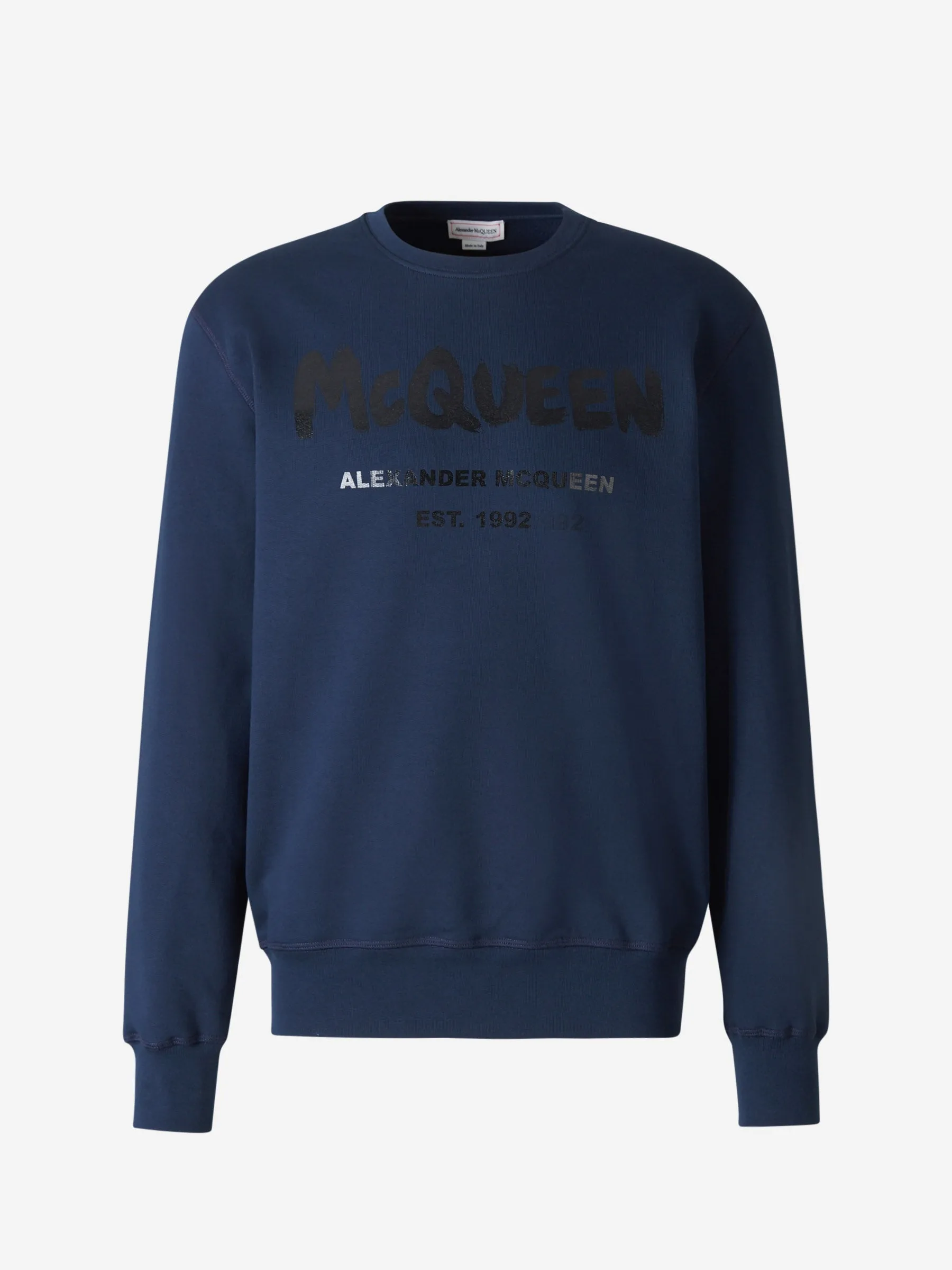 Alexander McQueen Sudadera Logo Graffiti