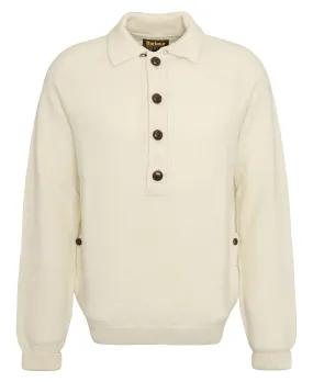 BARBOUR X TO KI TO MIDDEN COLLARED JUMPER CHALK