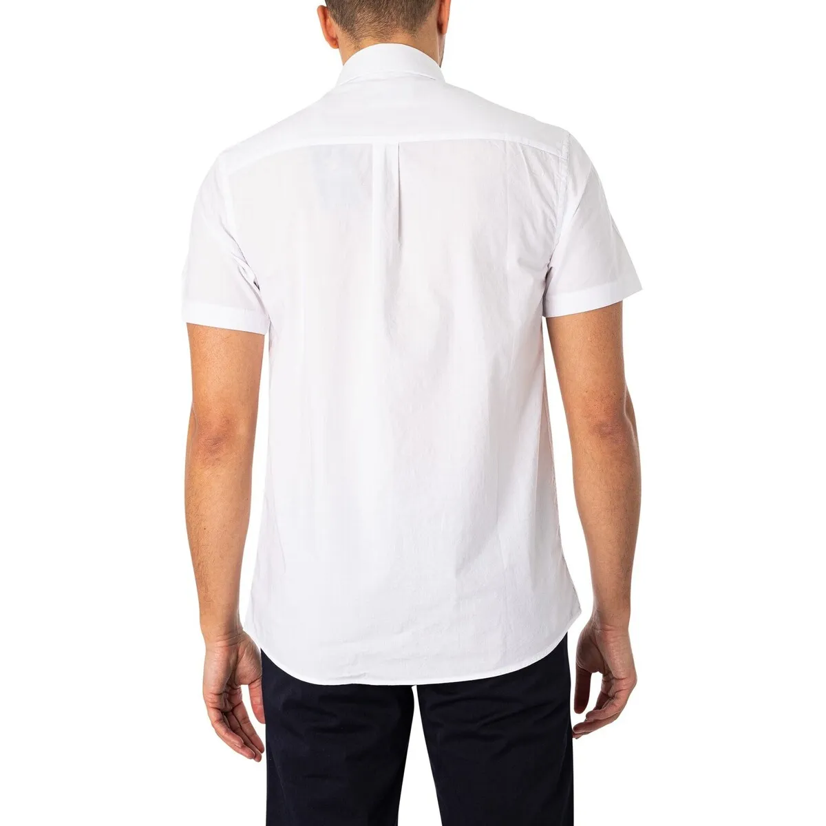 Camisa Manga Corta Popelín Lisa