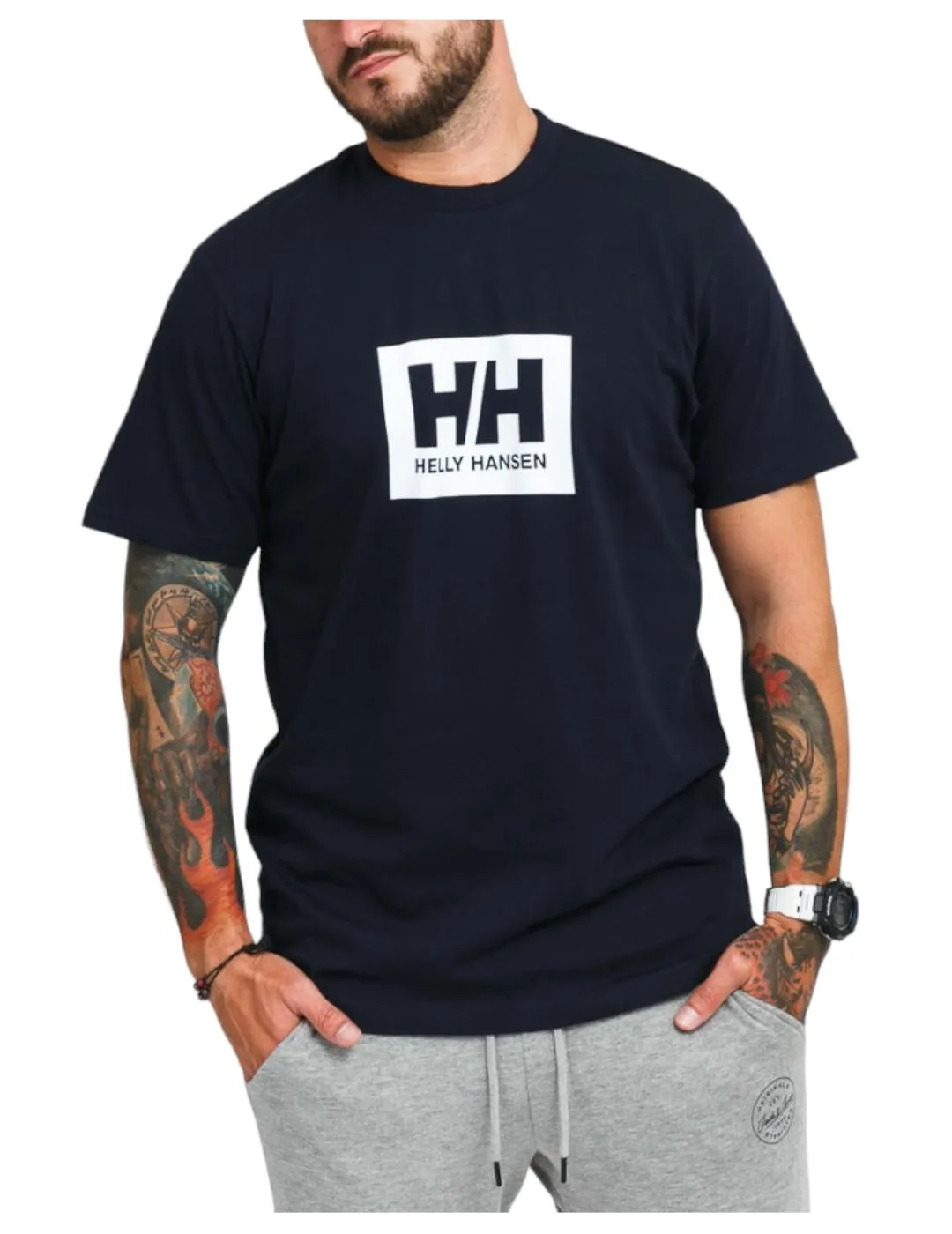 Camiseta Elements navy Helly hansen