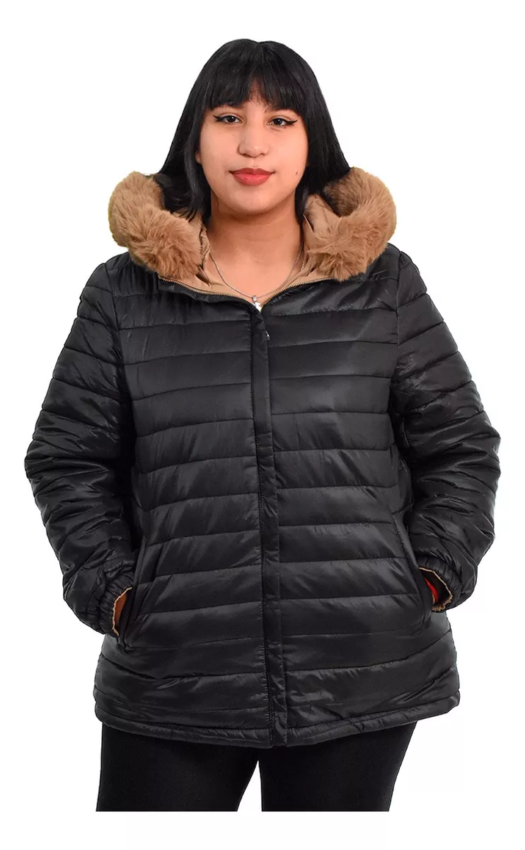 Campera Mujer Abrigada Reversible Especial Importada Yd 1150