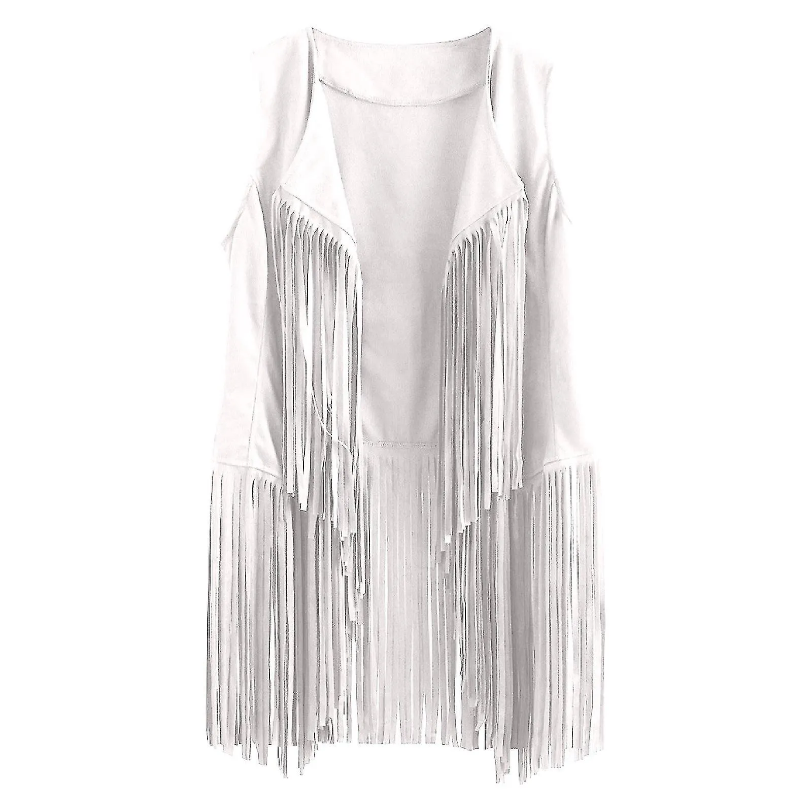 Cardigans de mujer Mujer Otoño Invierno Gamuza Étnico Sin mangas Borlas Chaleco con flecos Cardigan
