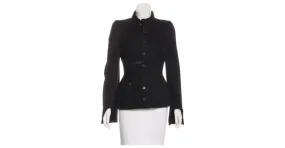 Chaqueta de Alexander Mcqueen !! Impresionante único Negro 