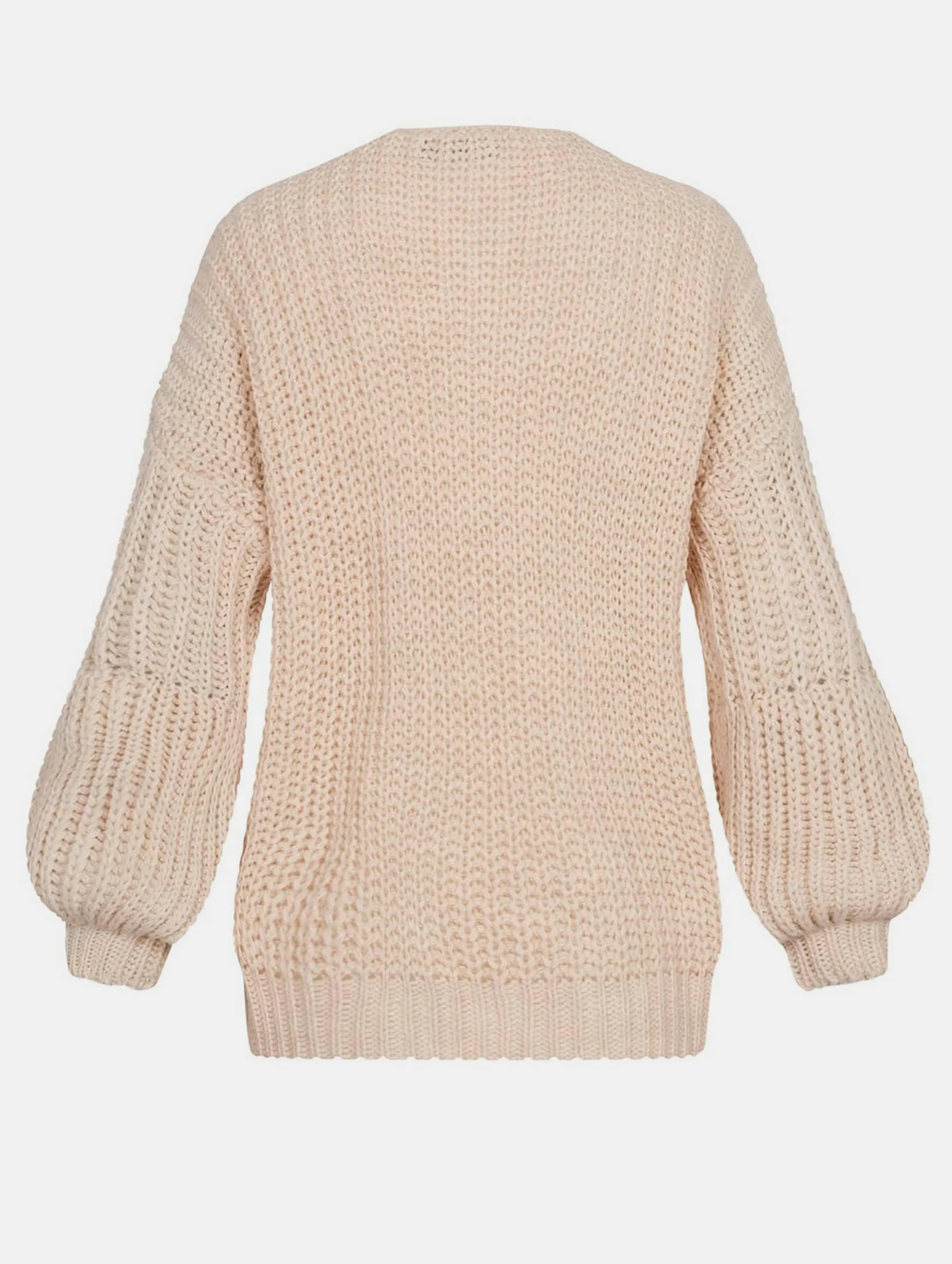 Cloud5ive Grobstrick Cardigan mit Pufferärmeln