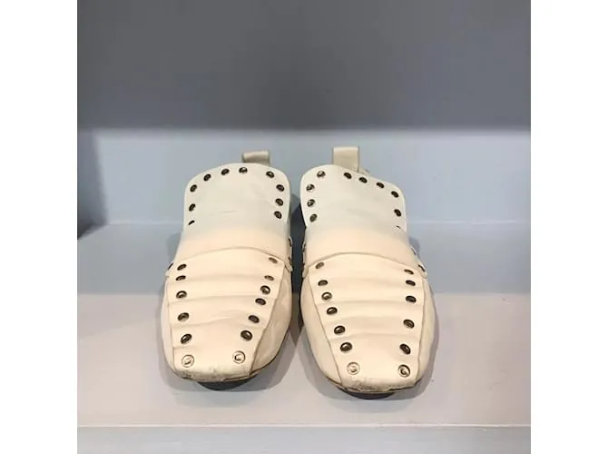 Céline CELINE Mules y zuecos T.UE 40 Cuero Blanco 