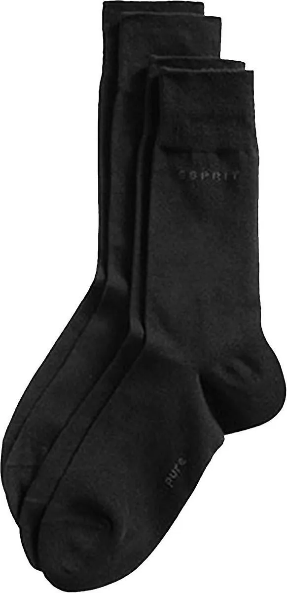 Esprit Basic 2 Pack Socks - Black
