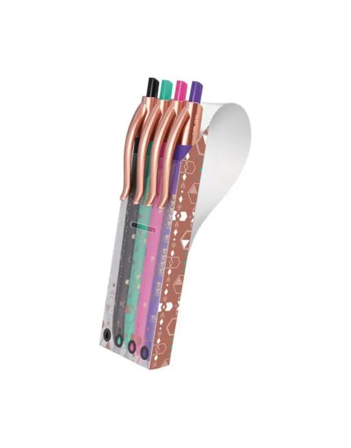 ESTUCHE 4 BOLIGRAFOS MILAN P1 COOPER