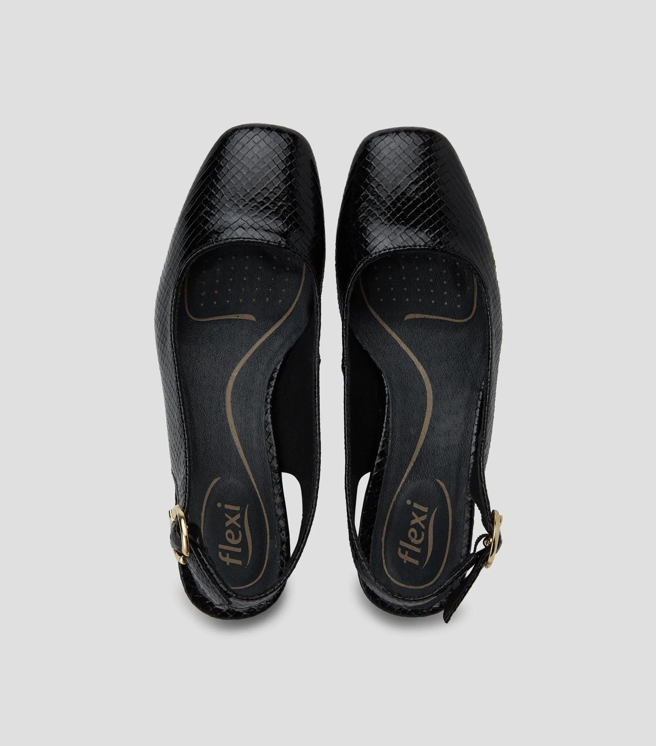Flexi Zapatillas con pulsera Marione con tacón medio ancho Mujer