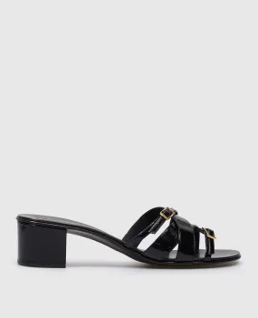 Giuseppe Zanotti Black patent leather mules Roll