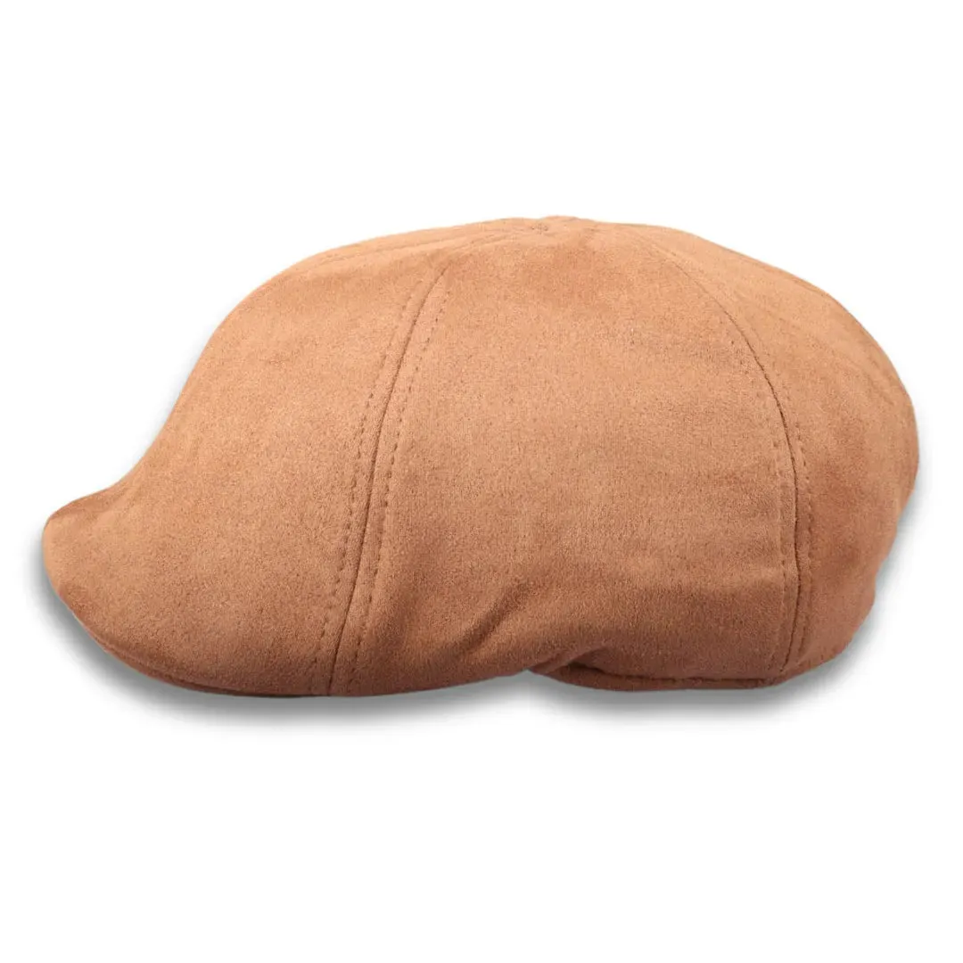 Gorra de pico de pato Gatsby lisa y lisa para hombre