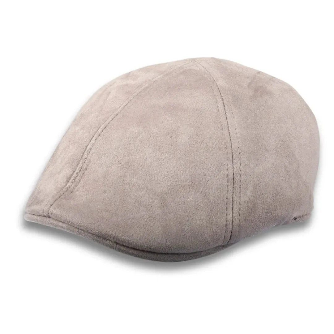 Gorra de pico de pato Gatsby lisa y lisa para hombre