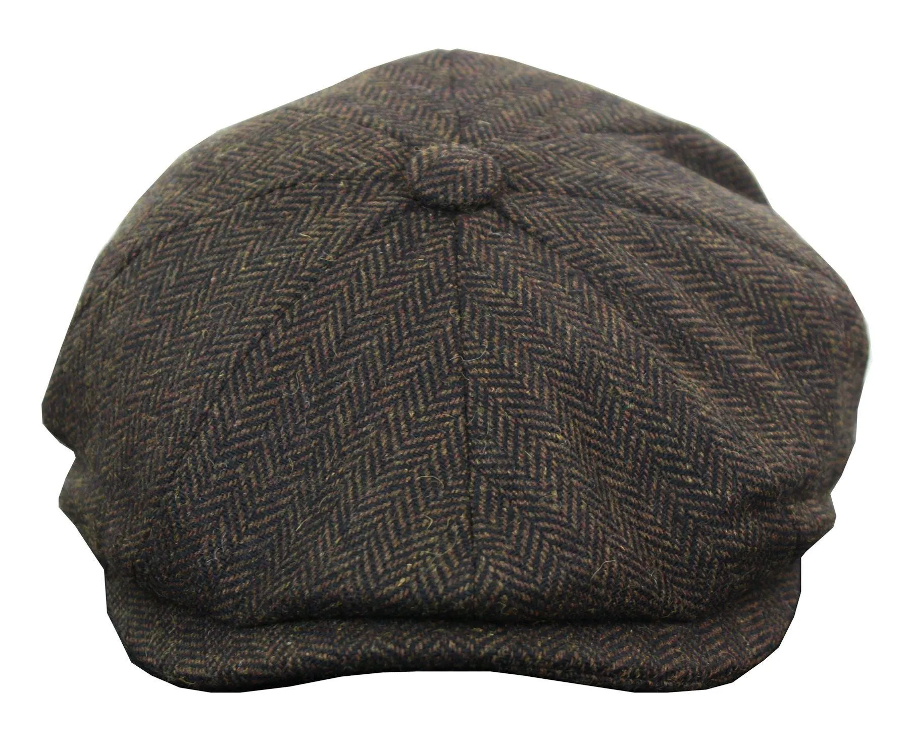 Gorra de tweed Newsboy para hombre Peaky Blinder Flat Check Grandad Hat