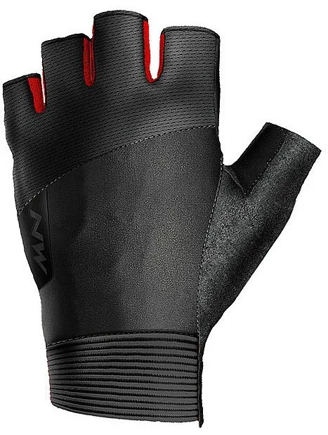 guantes Northwave Fast Short Finger - Black/Red