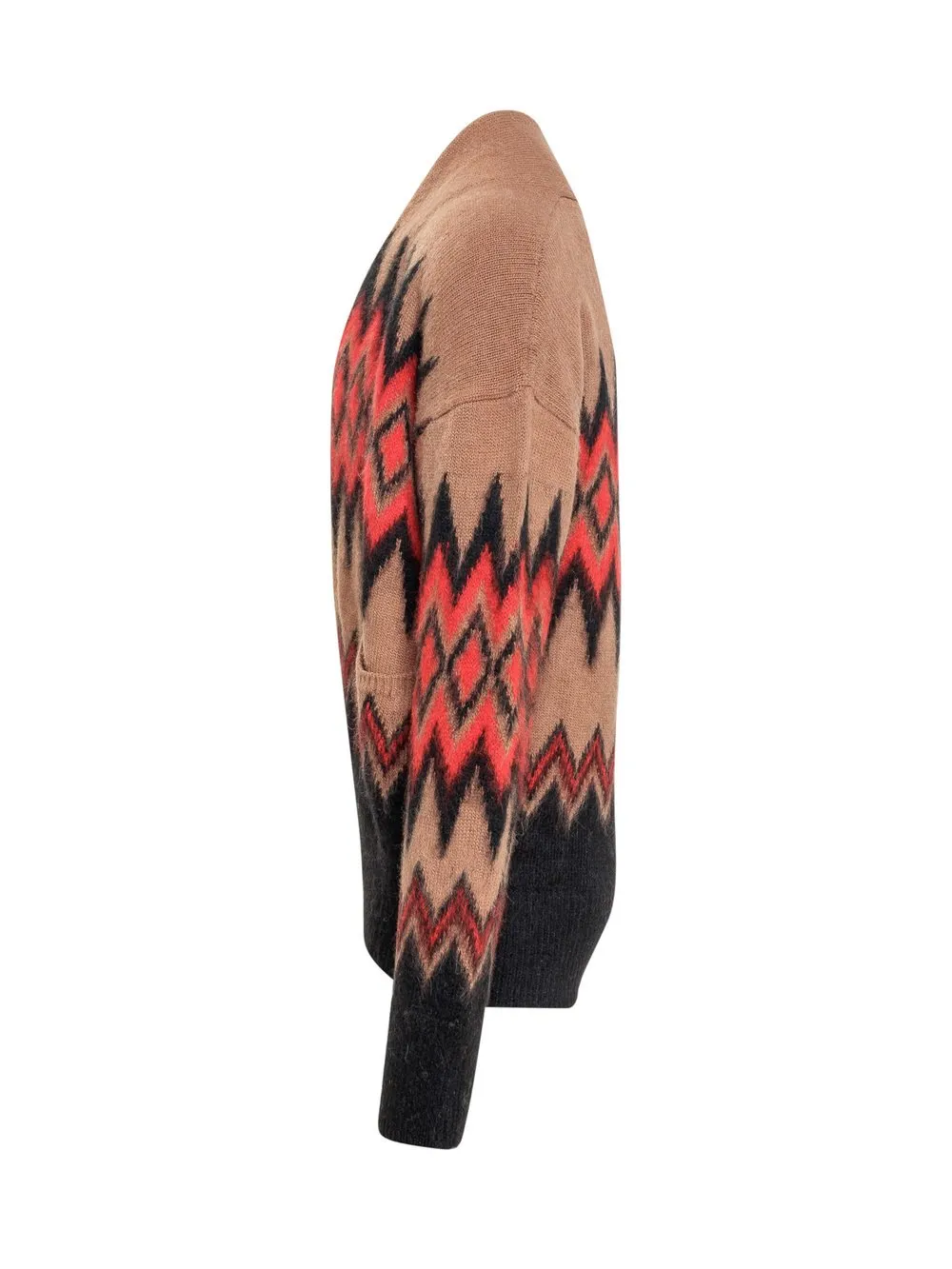 LANEUS Jacquard Cardigan