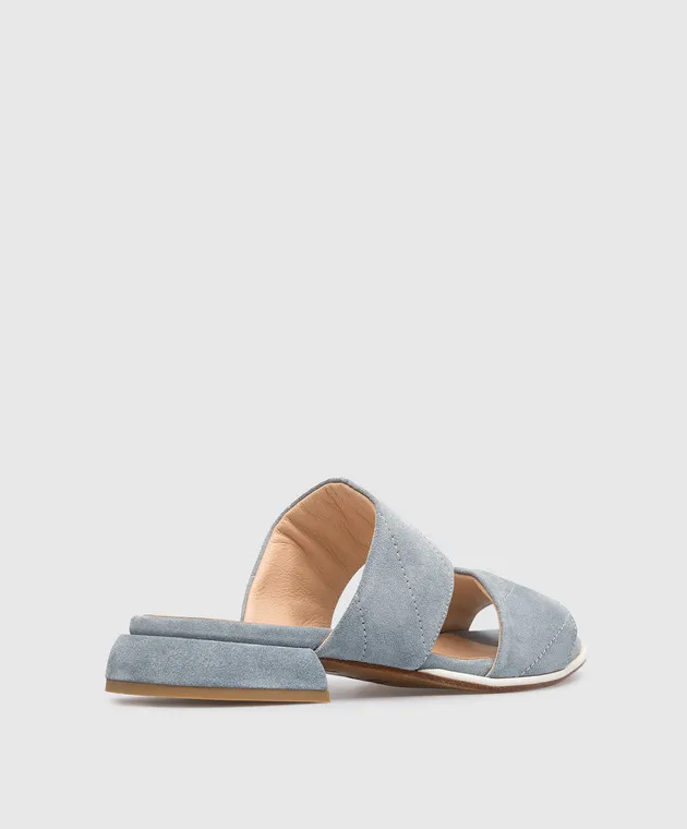 Laura Bellariva Blue suede mules