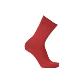 Men's Red Melange Thin Cotton Socks