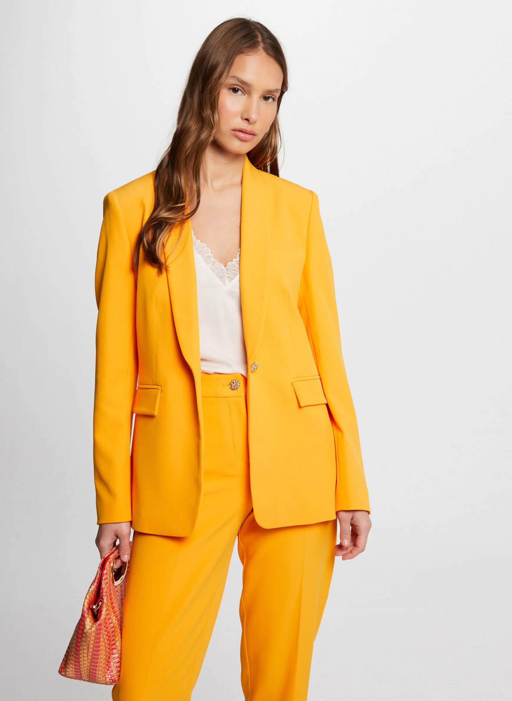 MORGAN VRELI.F - Chaqueta sastre entallada en naranja