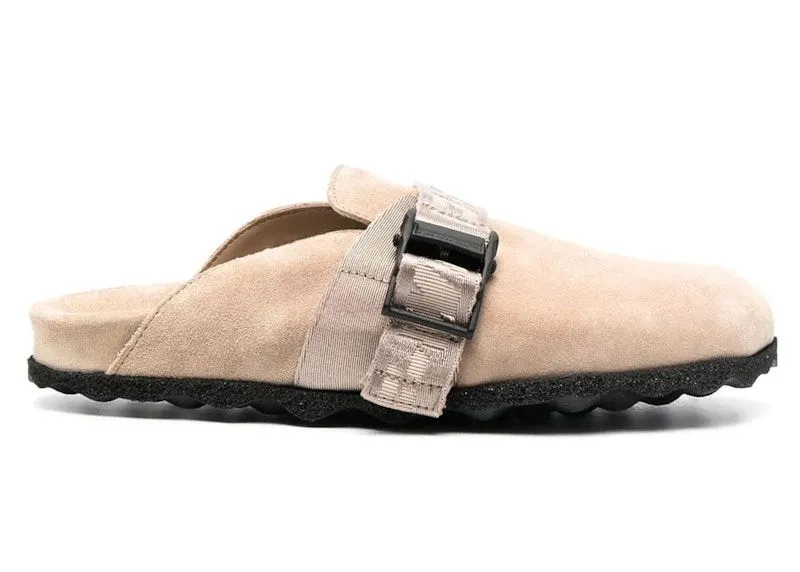 Off-White Suede Industrial Belt Sabot Sand W