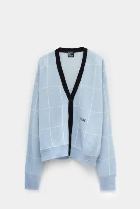 PACCBET BLUE KNIT CARDIGAN