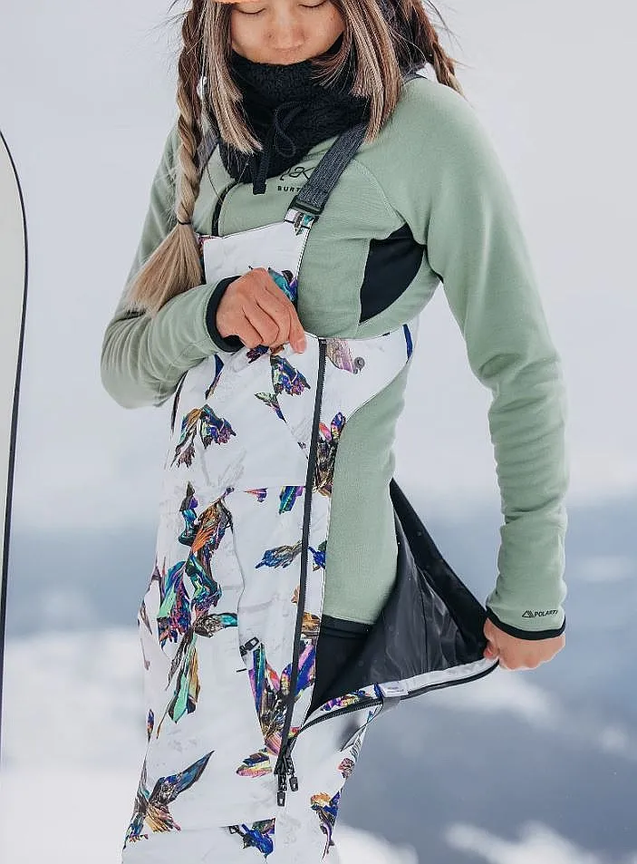 pantalones Burton Kimmy Bib AK 2L Gore-Tex - Stout White Crystals - women´s