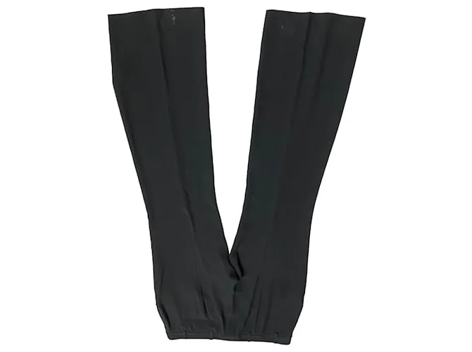 Pantalones formales Alexander McQueen en acetato negro 