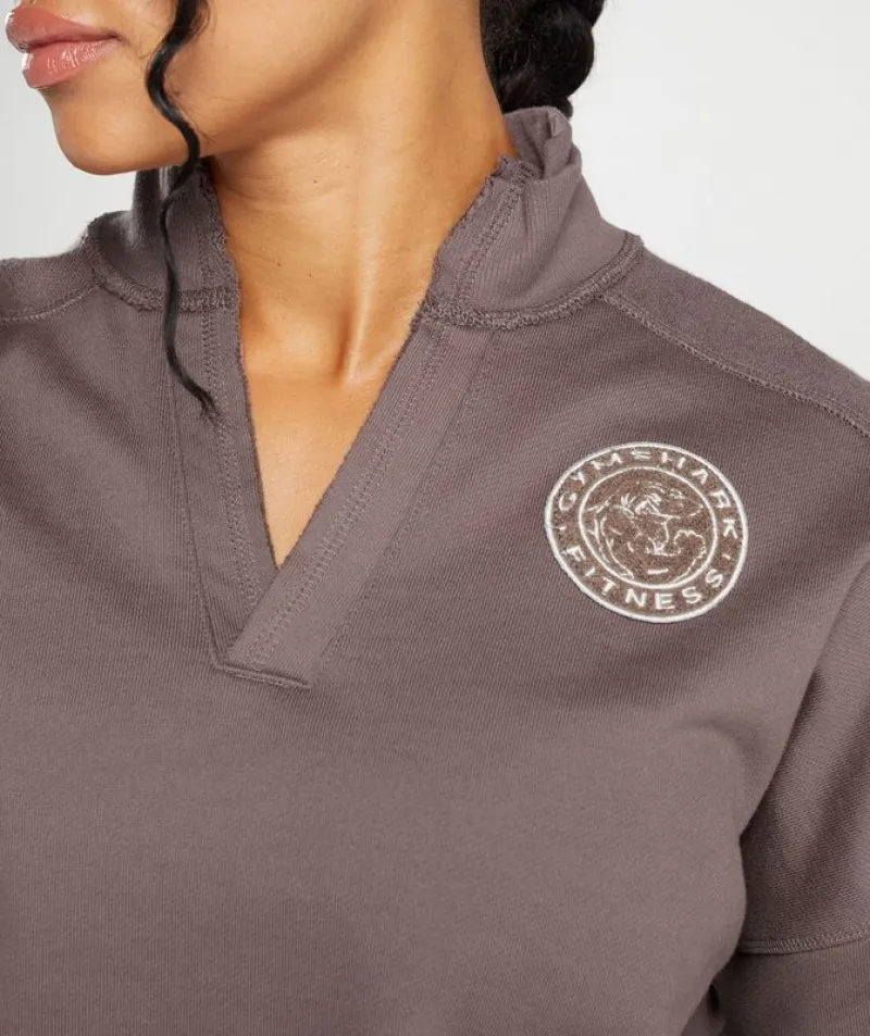 Pullovers Gymshark Legacy Oversized Sweatshirt Walnut Mauve | 186793-PDR