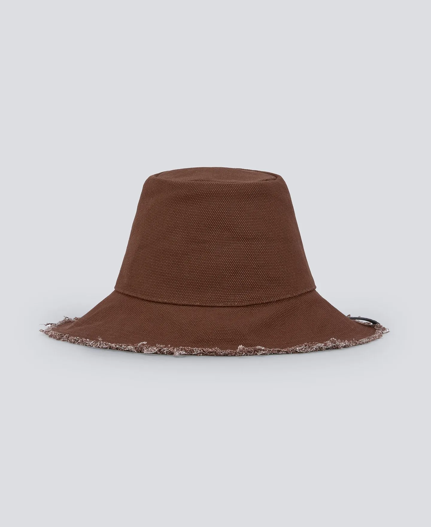 Sombrero marrón en algodón mujer