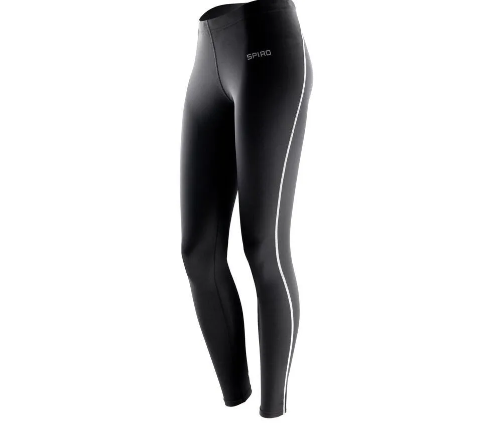 Spiro SP51F - Leggings Bodyfit para mujer - Negro