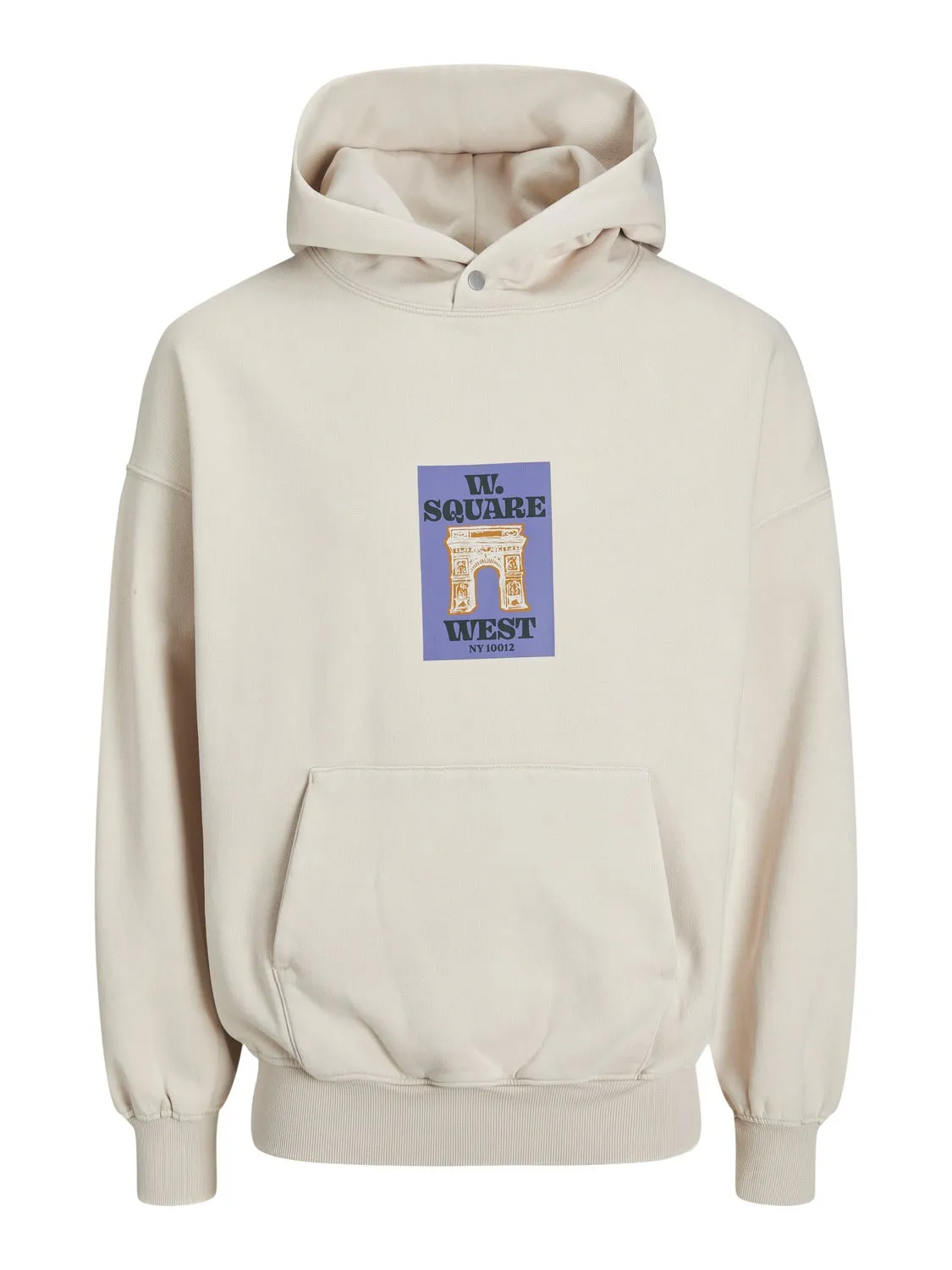 Sudadera con capucha Estampado | Beige | Jack & Jones®