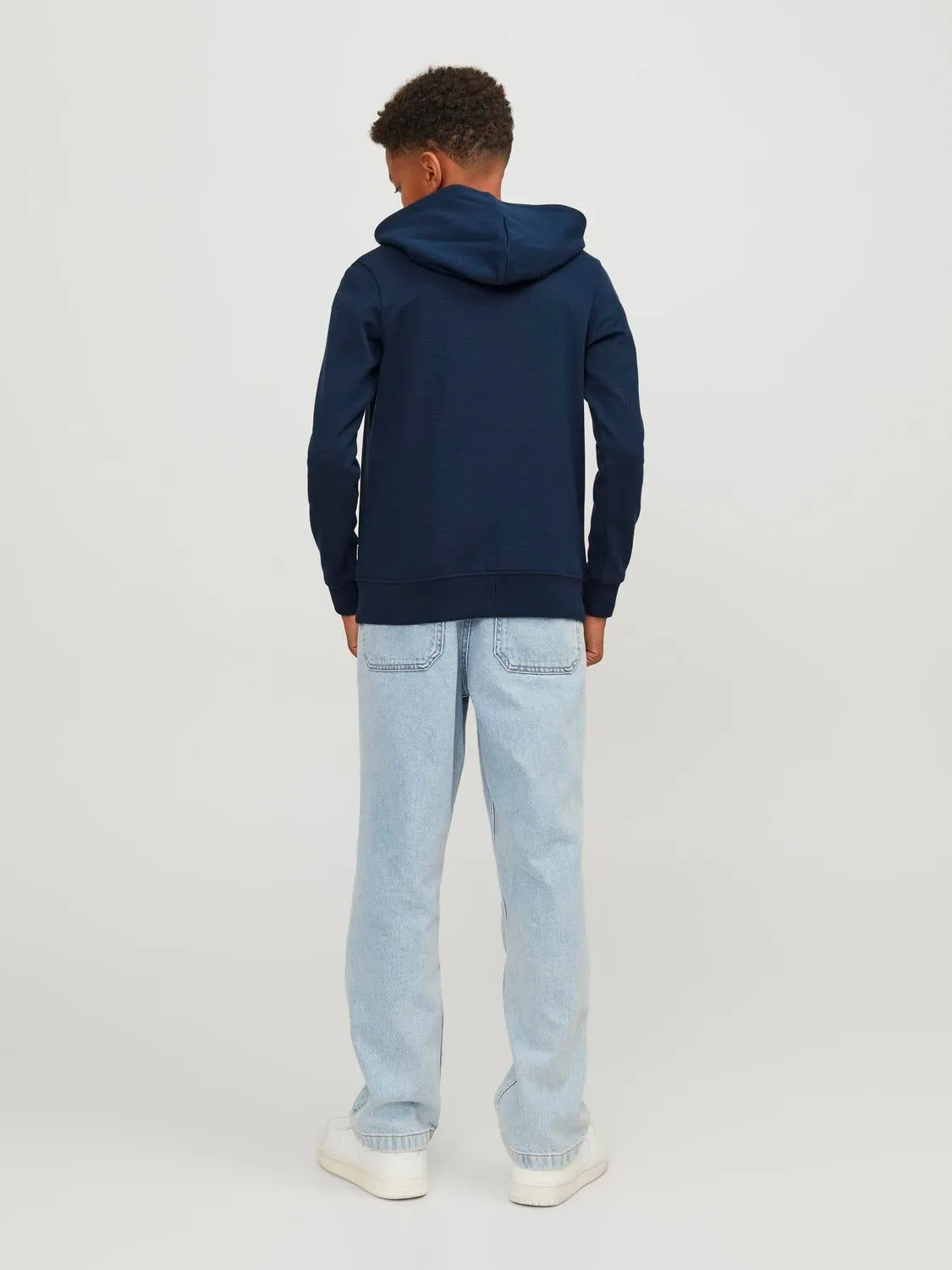 Sudadera con capucha Liso Junior | Azul oscuro | Jack & Jones®