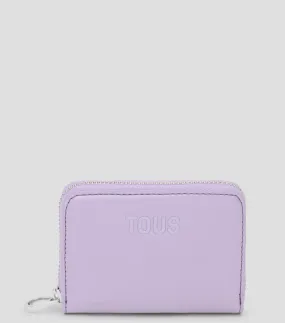 Tous Monedero Lila New Dorp con logo Mujer