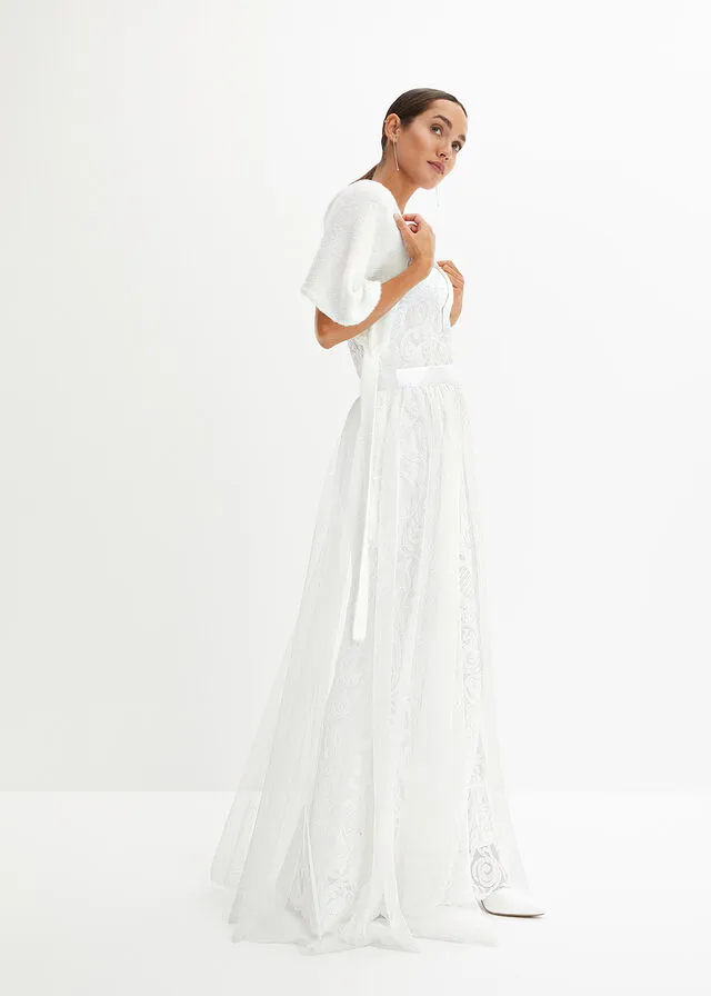 Vestido de novia Blanco lana