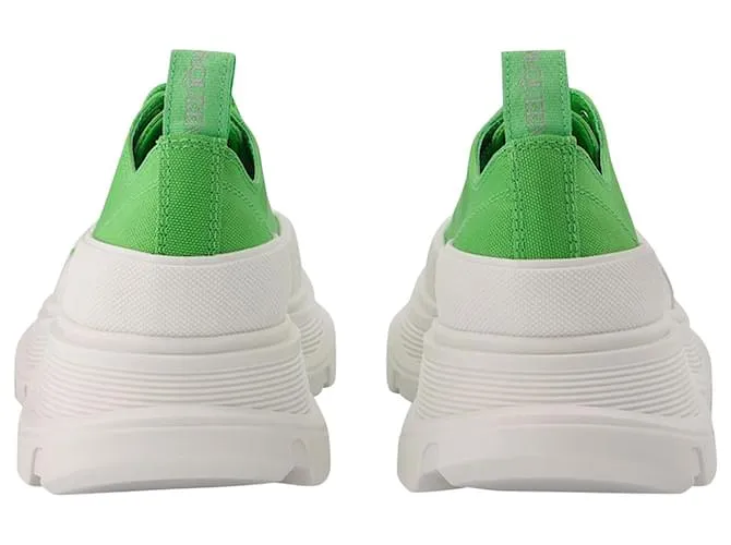 Zapatillas Tread Slick - Alexander Mcqueen - Verde/Blanco - Cuero 